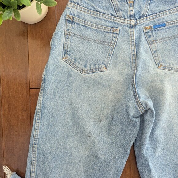 LIGHT WASH RAW CUT VINTAGE JEANS - Picture 4 of 4